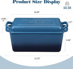 EDGING CASTING Enameled Cast Iron Dutch Oven, Oblong Bread Oven - Image 2