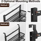POKIPO 9 Tier Over The Door Pantry Organizer, 2 in 1 Wall Mount or Hanging - Image 6