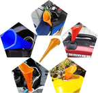 2 PCS Oil Funnel, Automotive Multi-Function Plastic Fuel Funnel - Image 4