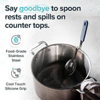 Souper Cubes + Lori Greiner No Mess Stainless Steel Cooking Spoon - Image 3