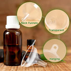 12 Pack Small Funnels for Kitchen use Filling Bottles Clear Polyethylene Funnel - Image 3