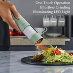Electric Salt and Pepper Grinder Set, USB Rechargeable, Automatic Salt and - Image 2