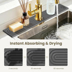 Faucet Mat for Kitchen Sink -Diatomite Stone Drying Mat for Kitchen Counter & - Image 5