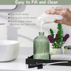 Green Glass Soap Dispenser Set - Image 3