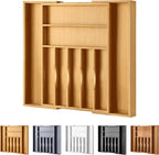 Large Premium Bamboo Silverware Organizer by oridom