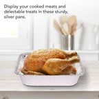 Stock Your Home Aluminum 9x13 Disposable Foil – Half Size Deep Steam Table - Image 5