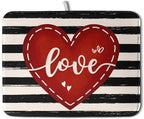 Valentine's Day Dish Drying Mat by Kwlegh