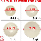 Chef Craft Eco Bamboo Fiber Mixing Bowl Set, 4 Piece - Image 4