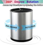 LIBODOUR Kitchen Utensil Holder Extra Large Rotating - Image 5