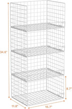 Yociyoga 4-Tier Stackable Closet Organizers and Storage Basket, Foldable Closet - Image 3