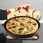 Red Cardinal Oven Mitts and Pot Holders Sets of 3, Non-Slip Christmas Heat - Image 4