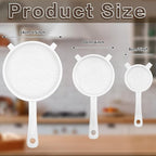 3 Pcs Plastic Nylon Mesh Strainer Colander - Image 2