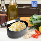 Black Compact Round Cheese Grater - Image 6