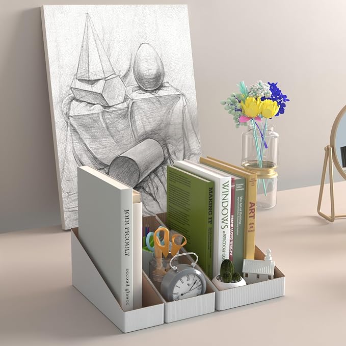 ZBEIVAN Cardboard Storage Bins Boxes 35 Packs 9.4x6x4.5 Inches, Easy Assembly - Image 4