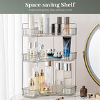 Aveniee Corner Bathroom Counter Organizer, Bathroom Countertop Shelf Makeup - Image 6