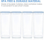 Vtopmart Extra Large Tall Airtight Food Storage Containers 4 Pieces 5.9qt / - Image 3