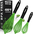 Walfos Silicone Whisk, Rubber Whisks by Walfos
