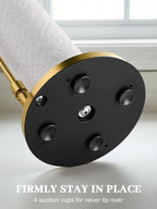 SMARTAKE Paper Towel Holder, Paper Towel Dispenser Standing Weighted Base Non - Image 6