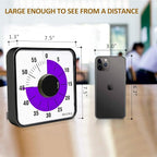 Secura 60-Minute Visual Countdown Timer, 7.5-Inch Oversize Classroom Visual - Image 4