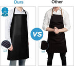 Gotega Waterproof Rubber Vinyl Apron Adjustable Dishwasher Apron - Image 7