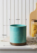 Utensil Holder, 360° Rotating Extra Large Ceramic Kitchen Utensil Holder - Image 4