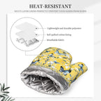 Oven Mitts and Pot Holders Watercolor Pastel Butterfly Flower Silicone Kitchen - Image 4