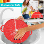 Silicone Splatter Screen for Frying Pan, Foldable Splash Guard, Heat-Resistant - Image 5