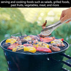 6 Pack Buffet Tongs, Stainless Steel Serving Tongs Serving Utensils 9Inch - Image 6