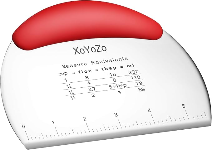 1 pcs Dough Pastry Scraper Chopper/Stainless Steel Dough Scraper Cutter by XoYoZo
