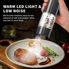 Haomacro Electric Salt and Pepper Grinder Set, Upgraded Larger Capacity - Image 2