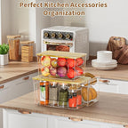 Trash Bag Holder 3-in-1 Under Sink Organizer, Acrylic Trash Bag Dispenser - Image 4