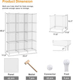 AWTATOS Cube Storage Organizer, Closet Organizers and Storage, 12 Cube Shelves - Image 3