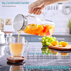 Bivvclaz 1.2 Liter 40 oz Small Glass Pitcher - Image 3