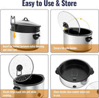 NiHome 2-Pack Slow Cooker Lid Holder Fit - Image 8