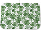 St Patricks Day Dish Drying Mat 18 x 24 inch Dark Green Clover Print Decorative by AEIOAE