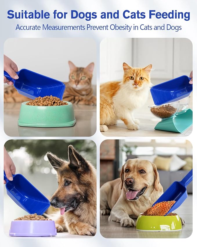 2 Cup Dog Food Scoop, Plastic Pet Food Scoop - Image 6