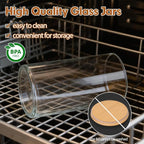 Moretoes 2 Pack 3.6qt Round Glass Storage Containers - Image 4