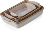 HVH 9x13 Baking Dish Set, Large Casserole Dishes by HVH