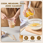 16 oz Plastic Mixing Cups, 100 Pack 16 oz Disposable Measuring Cups - Image 4