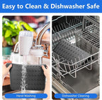 Silicone Dish Drying Mat for Kitchen Counter, Dish Drainer Mat, Non-Slip Drying - Image 4