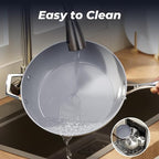 PekGema 16 Pcs Ceramic Cookware Sets, Pots and Pans Set Nonstick, Non Toxic - Image 8