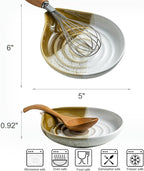 Ceramic Spoon Rest for Stove Top & Kitchen Counter, Large Spoon Holder - Image 5