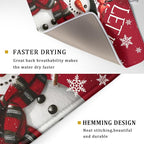 Winter Snowman Dish Drying Mat for Kitchen Counter 18x24 Inch Christmas Dish - Image 3