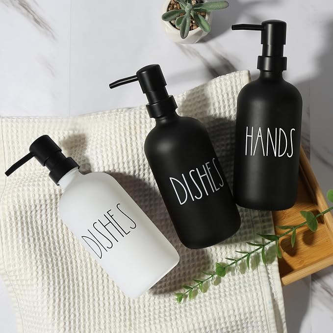 VIMERPA Hand Soap Dispenser, Matte Black Soap Dispenser - Image 6