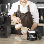 Coffee Filter Holder with Lid, Basket Storage Container - Image 5
