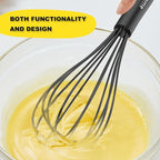 NileHome Silicone Whisk 10" Kitchen Whisk Kitchen Wisk Wire Whisks - Image 4