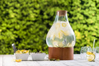 Classic Home Teardrop Clear Glass Ice Cold Beverage Drink Dispenser- 2.75 Gallon - Image 4
