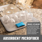 Bellemain XL Dish Mat Microfiber Dish Drying Mat, Super absorbent - Image 2