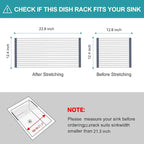 BBXTYLY Extra Large Expandable Roll Up Dish Drying Rack, Over The Sink Drying - Image 2
