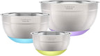 3-Piece Stainless Steel Mixing Bowls - Image 3